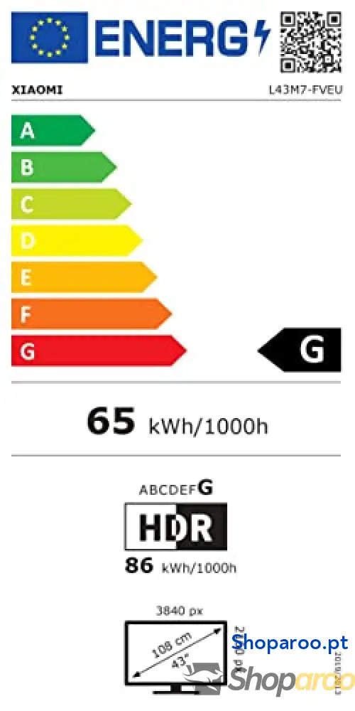XIAOMI TV F 65 polegadas (165 cm) 4K UHD Smart Fire Alexa voice control HDR10 MEMC modo Game Boost 120 Hz 2 GB + 32