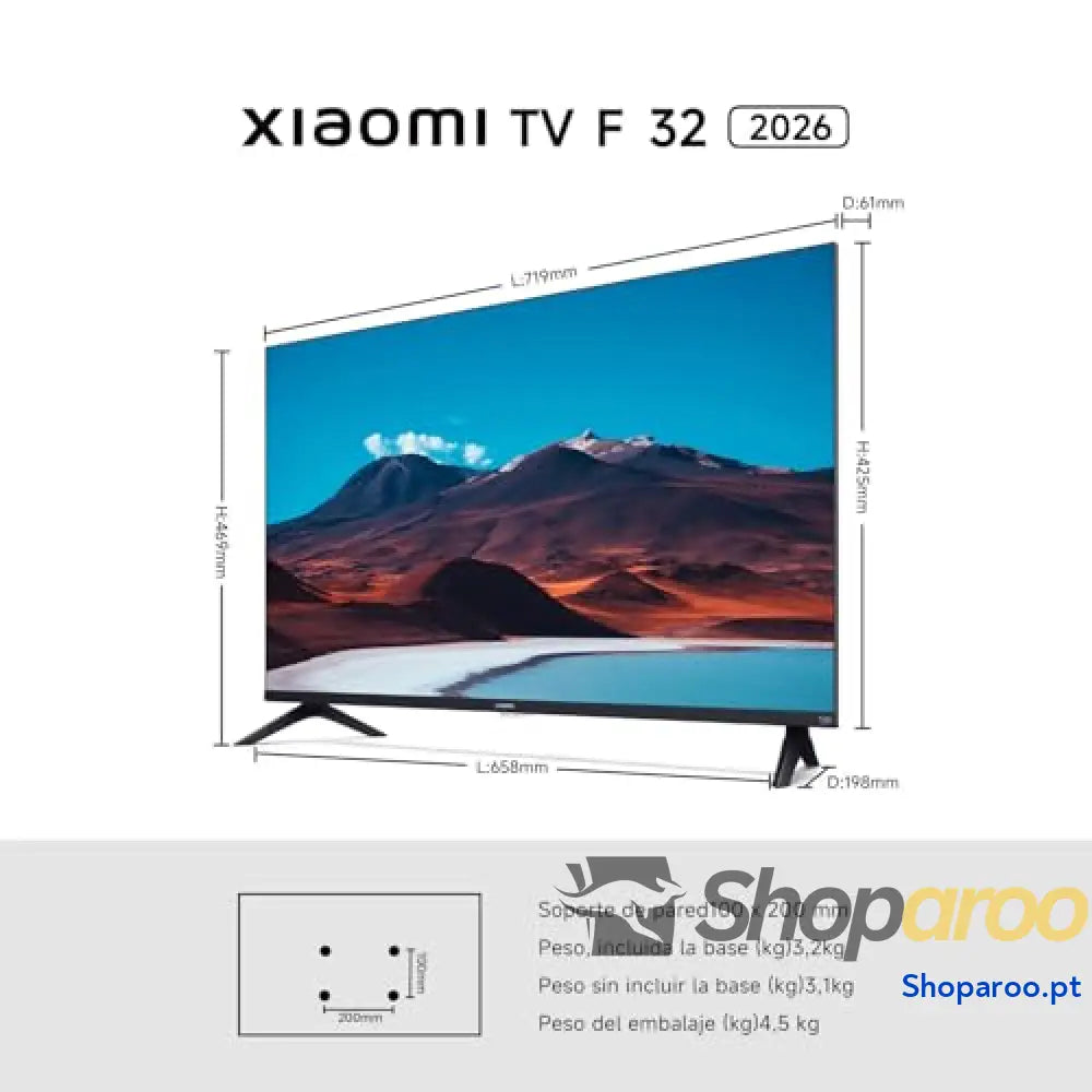 XIAOMI TV F 65 polegadas (165 cm) 4K UHD Smart Fire Alexa voice control HDR10 MEMC modo Game Boost 120 Hz 2 GB + 32