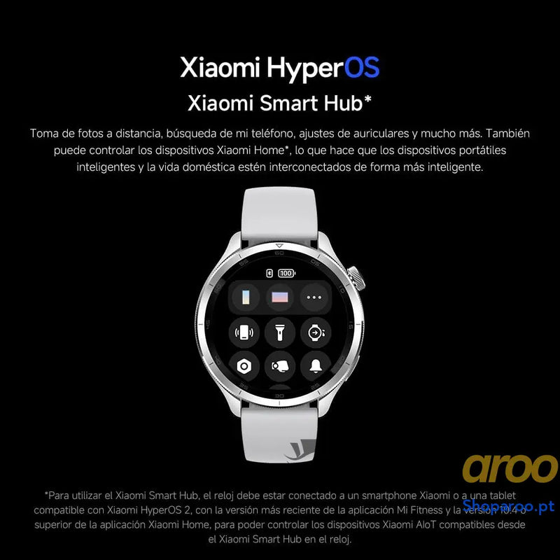 Xiaomi Watch S4 versão Bluetooth modo desportivo profissional avançado moldura de mudança rápida 2,0 ecrã AMOLED 1,43