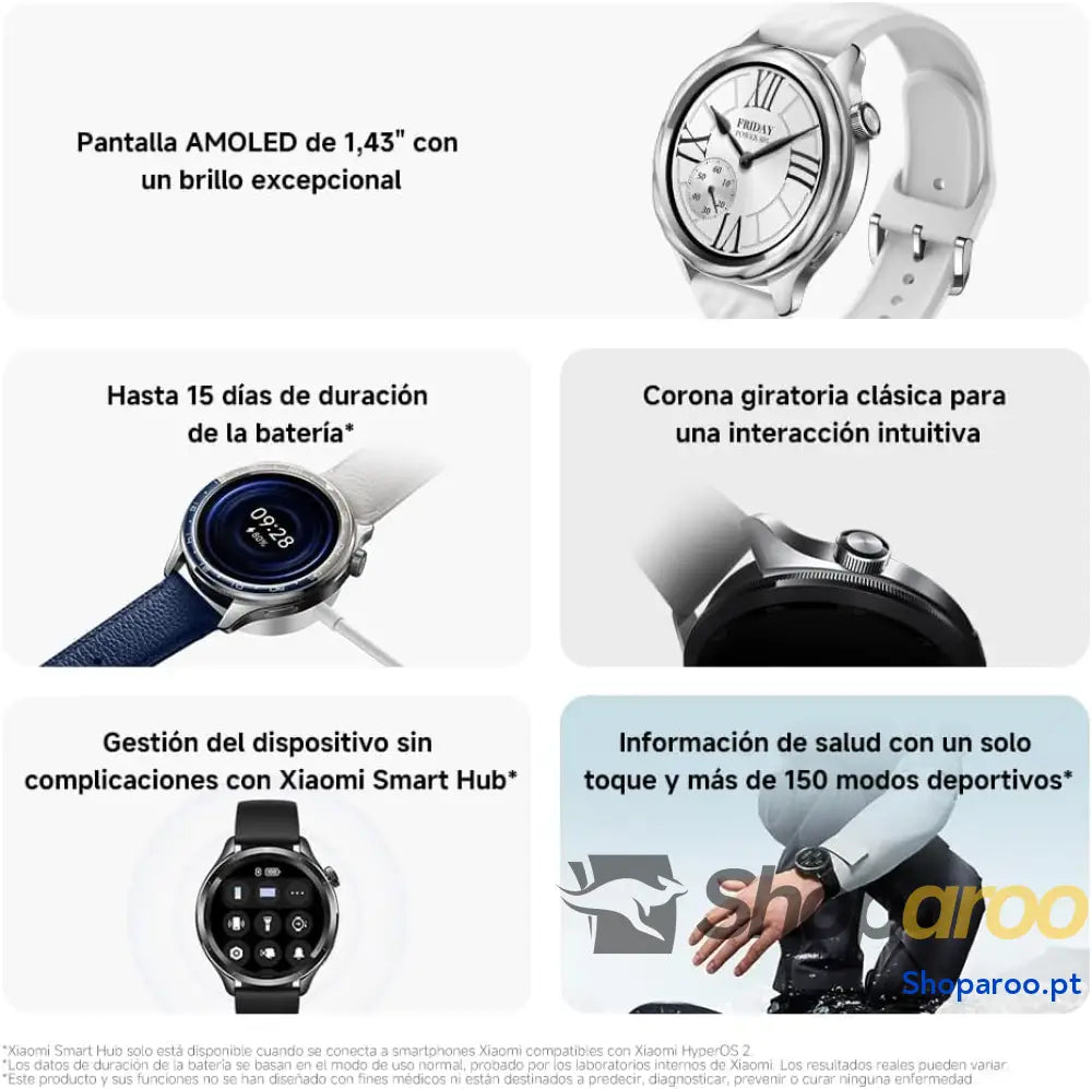 Xiaomi Watch S4 versão Bluetooth modo desportivo profissional avançado moldura de mudança rápida 2,0 ecrã AMOLED 1,43