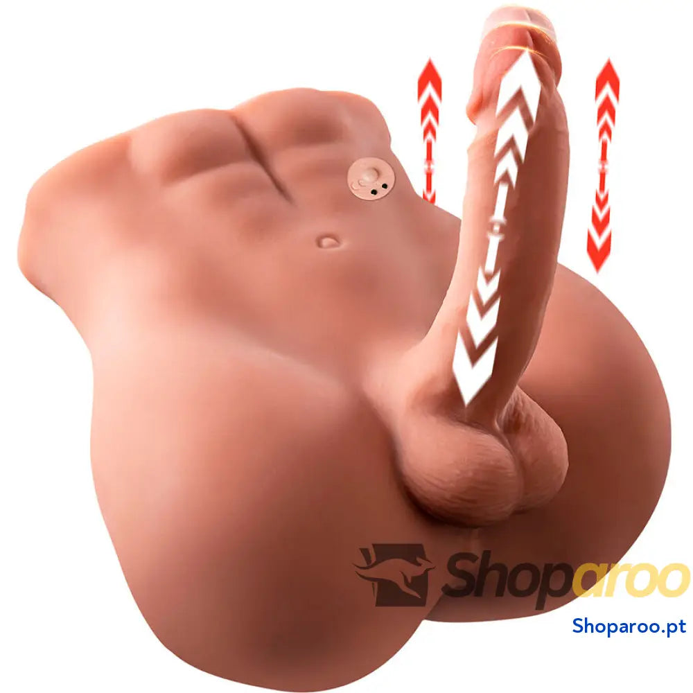 XISE - BERTLETT DILDO ASS DILDO REALISTA E ÂNUS MASTURBADOR POSIÇÃO FRONTAL COM IMPULSIONAMENTO 18 CM