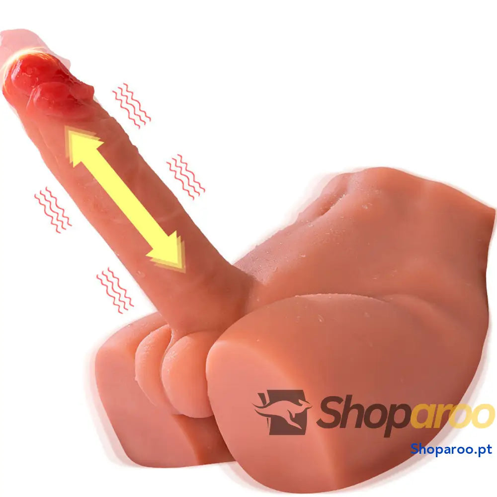 XISE - PEEL DILDO ASS DILDO REALISTA MASTURBADOR POSIÇÃO FRONTAL COM IMPULSO 17,5 CM