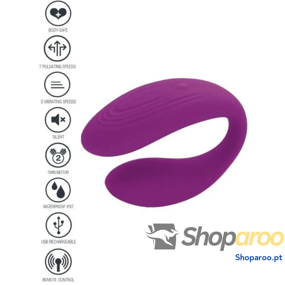 XOCOON - VIBRADOR PARA CASAIS BOUND LOVE ROXO