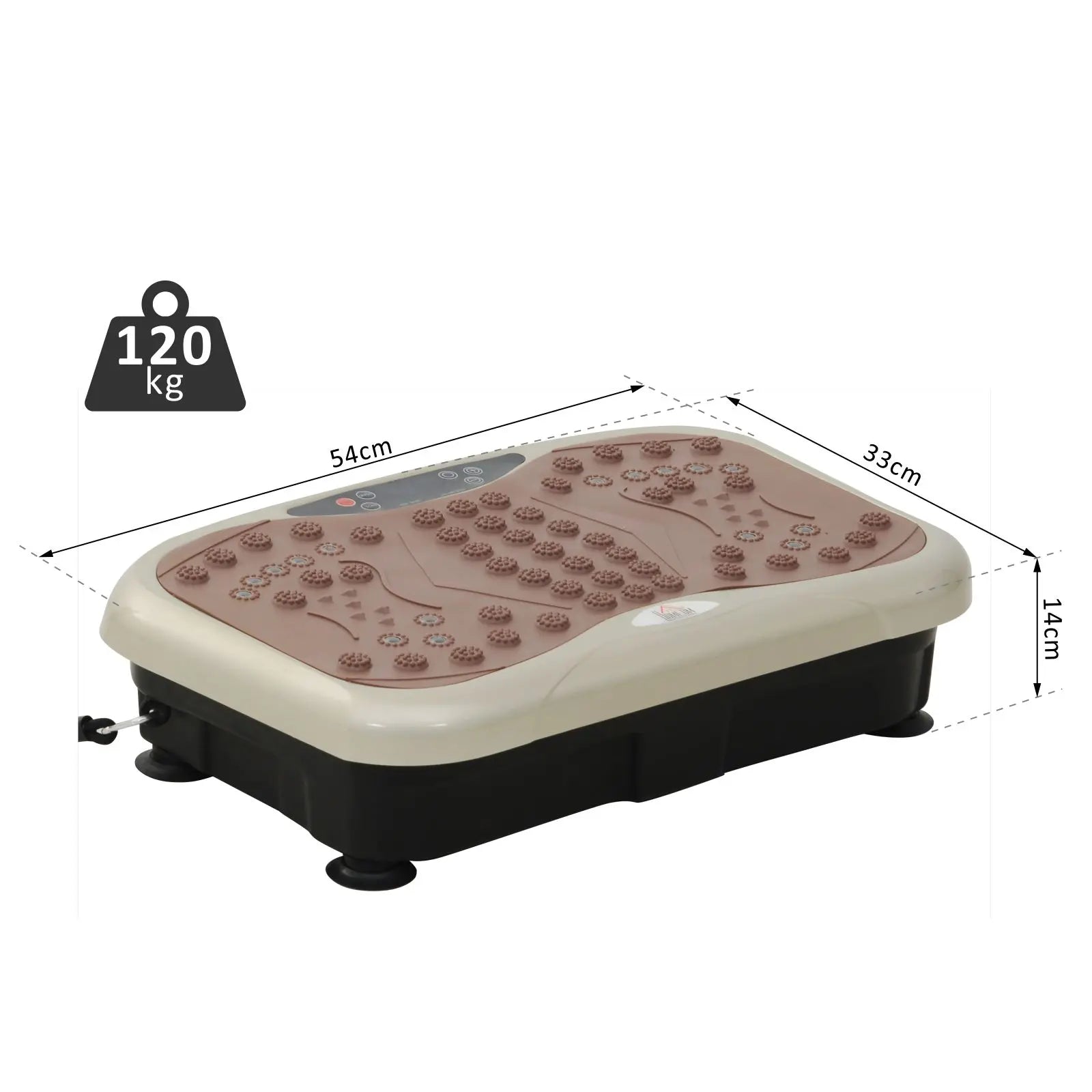 Plataforma de Vibração com Bandas Elásticas para Fitness 200W 120kg