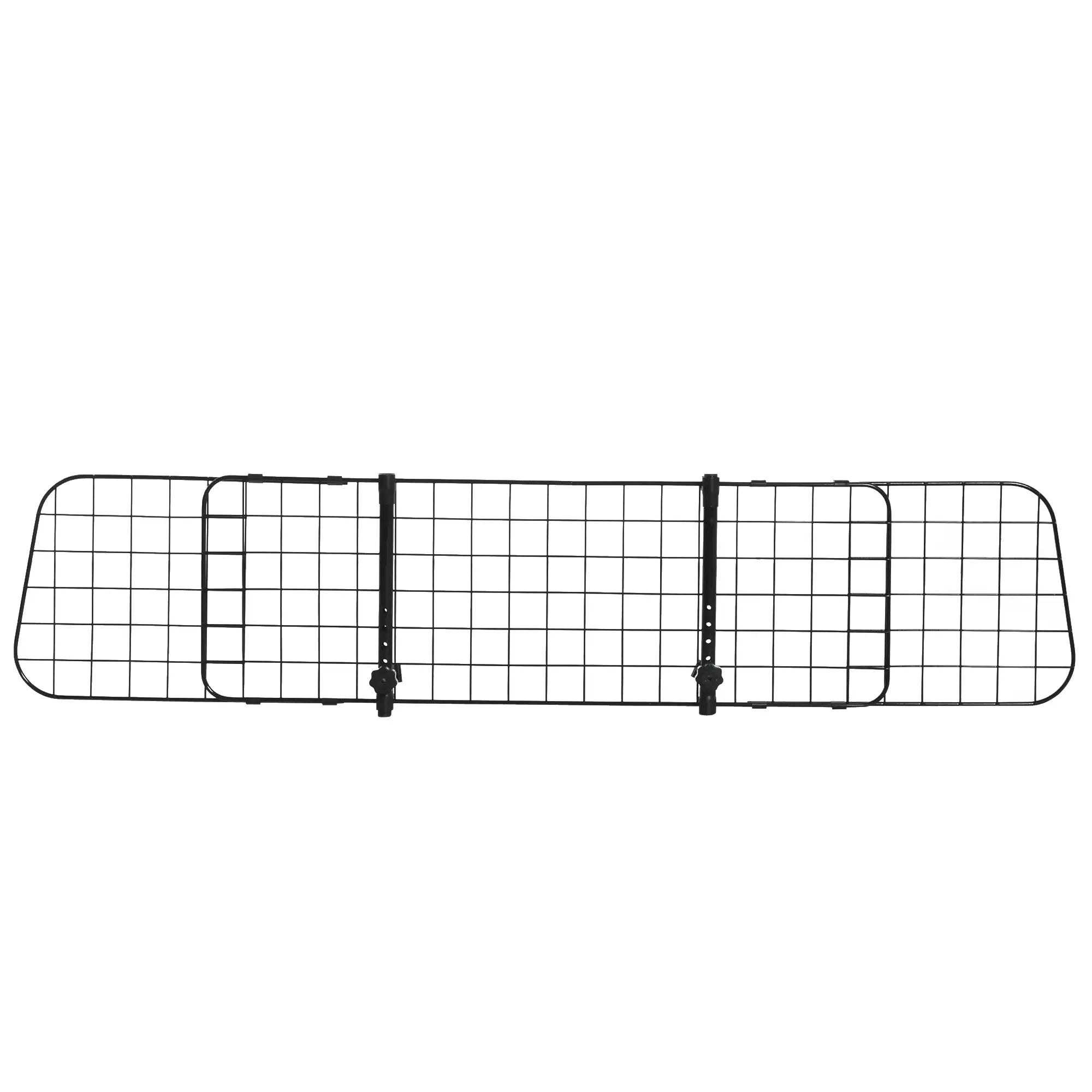 Grade de Segurança de Carro para Cães Extensível Universal Grade de Segurança para Cães com Largura Ajustável 91-152x30cm Preto