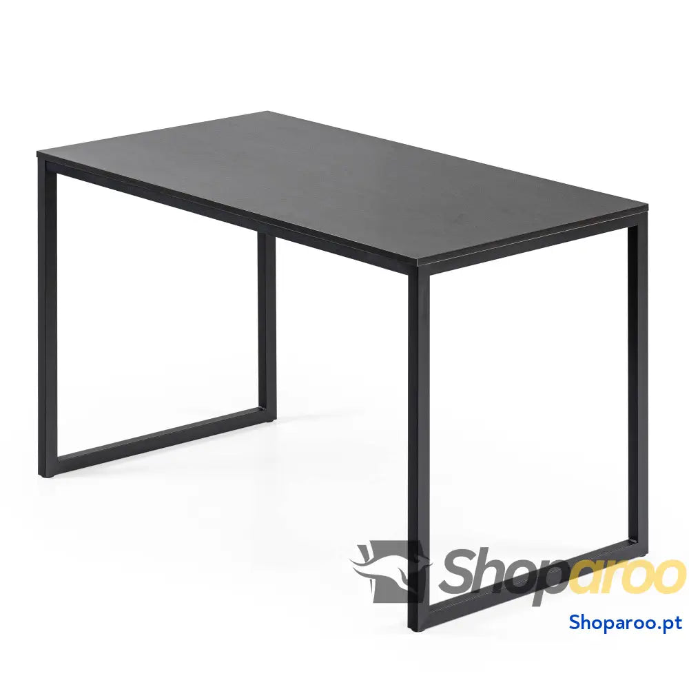 Zinus Jennifer Mesa de escritório 160x61x74 cm estudo moderna em metal e madeira para computador Castanho branco