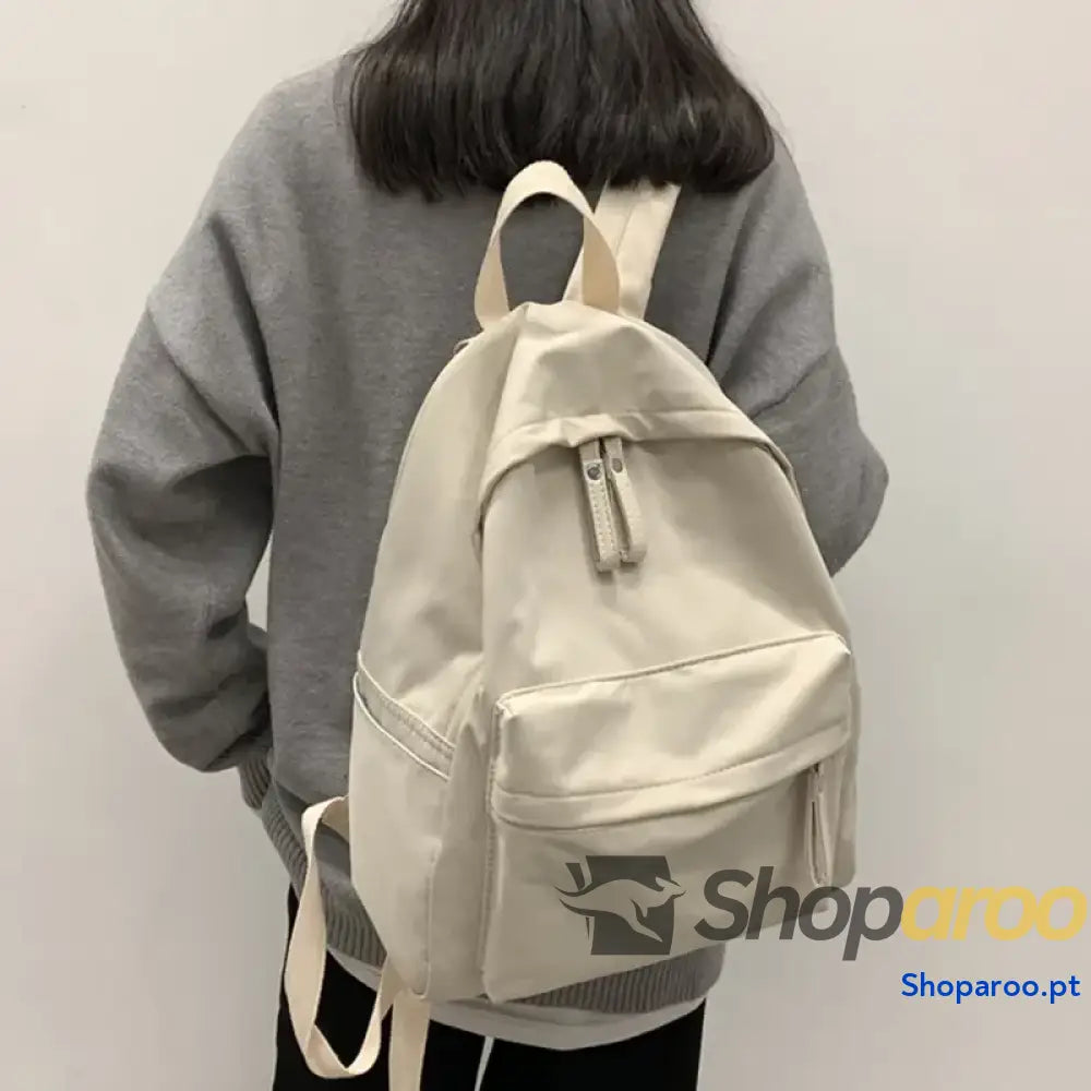 Zip Cotton Backpack Bag