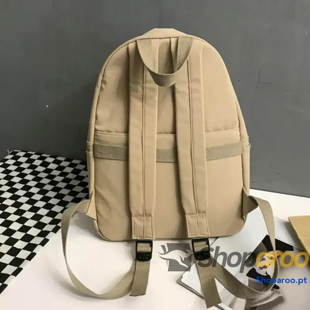 Zip Cotton Backpack Bag