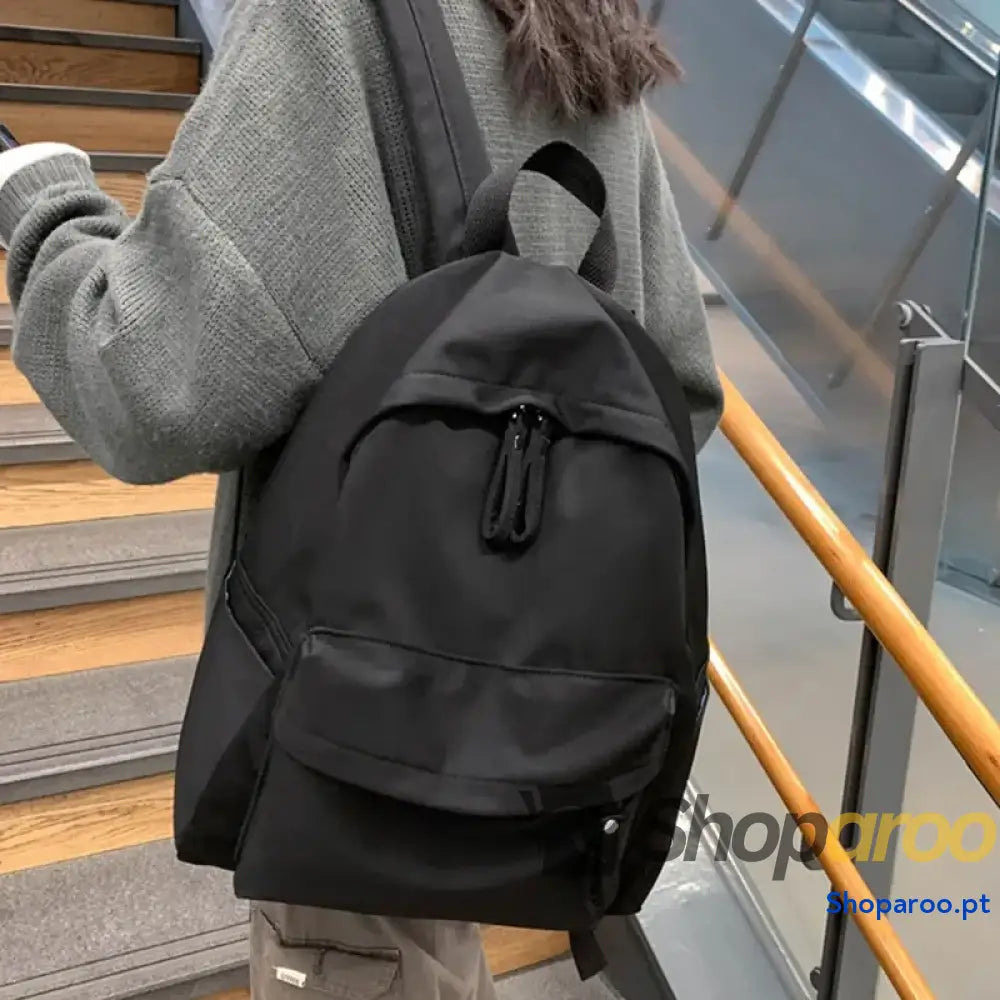 Zip Cotton Backpack Bag