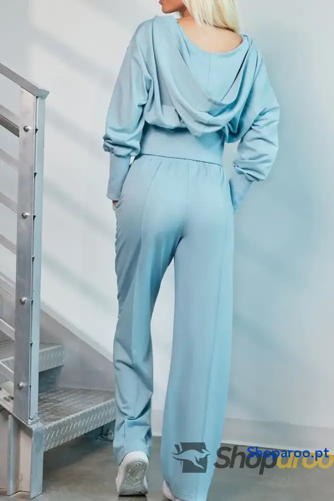 Zip-Up Hoodie and Pants Active Set