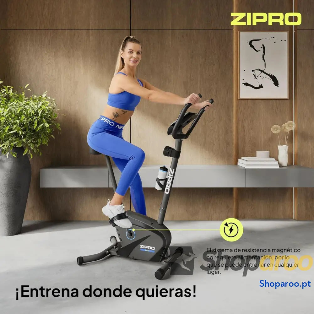 Zipro Home Workout Bike Beat Bicicletas de Exercício Bicicleta Magnética Treino Ergométrica 120kg Interior para Casa