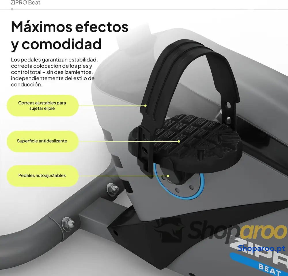 Zipro Home Workout Bike Beat Bicicletas de Exercício Bicicleta Magnética Treino Ergométrica 120kg Interior para Casa