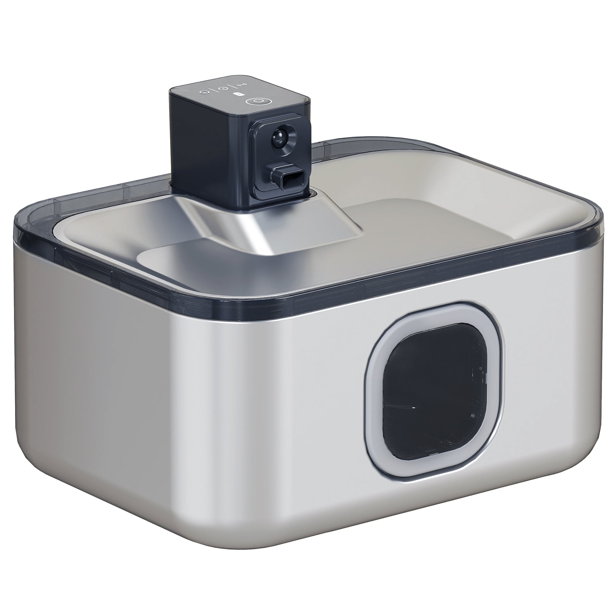 Fonte de água para gatos inox 5L com sensor LED e filtro