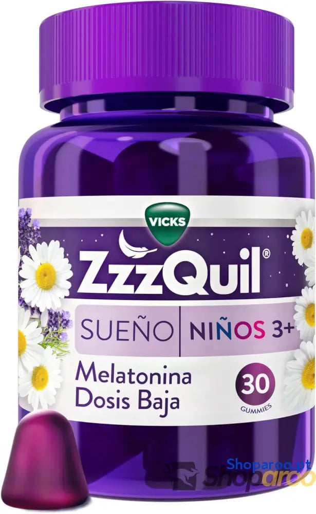 Gummies ZzzQuil Sonho Frutos da Floresta para Sono de Crianças e Família
